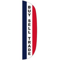 "BUY, SELL, TRADE" 3' x 12' Stationary Message Flutter Flag